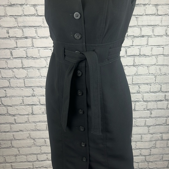 Calvin Klein Shift Dress - Button Up with Wrap Tie - Picture 3 of 6